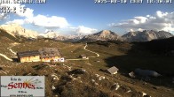 Archiv Foto Webcam Sennes Hütte im Naturpark Fanes-Sennes-Prags 17:00