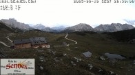 Archiv Foto Webcam Sennes Hütte im Naturpark Fanes-Sennes-Prags 19:00