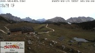 Archiv Foto Webcam Sennes Hütte im Naturpark Fanes-Sennes-Prags 07:00