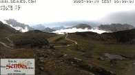 Archiv Foto Webcam Sennes Hütte im Naturpark Fanes-Sennes-Prags 08:00