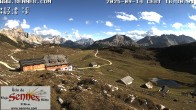 Archiv Foto Webcam Sennes Hütte im Naturpark Fanes-Sennes-Prags 15:00