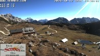 Archiv Foto Webcam Sennes Hütte im Naturpark Fanes-Sennes-Prags 13:00
