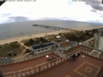 Archiv Foto Webcam Usedom: Ostseeblick an der Seebrücke Bansin 13:00