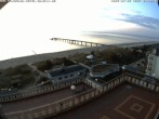Archiv Foto Webcam Usedom: Ostseeblick an der Seebrücke Bansin 03:00