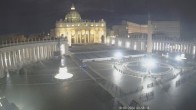Archiv Foto Webcam Petersplatz und Petersdom, Vatikanstadt - Piazza San Pietro 03:00