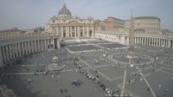 Archiv Foto Webcam Petersplatz und Petersdom, Vatikanstadt - Piazza San Pietro 10:00