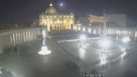 Archiv Foto Webcam Petersplatz und Petersdom, Vatikanstadt - Piazza San Pietro 01:00