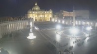 Archived image Webcam St. Peter&#39;s Square - Piazza San Pietro in the Vatican City 01:00