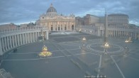 Archiv Foto Webcam Petersplatz und Petersdom, Vatikanstadt - Piazza San Pietro 05:00