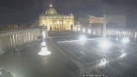 Archiv Foto Webcam Petersplatz und Petersdom, Vatikanstadt - Piazza San Pietro 04:00