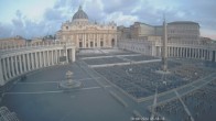 Archived image Webcam St. Peter&#39;s Square - Piazza San Pietro in the Vatican City 00:00