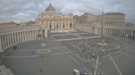 Archiv Foto Webcam Petersplatz und Petersdom, Vatikanstadt - Piazza San Pietro 08:00