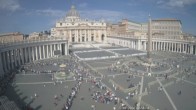 Archiv Foto Webcam Petersplatz und Petersdom, Vatikanstadt - Piazza San Pietro 09:00