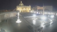 Archiv Foto Webcam Petersplatz und Petersdom, Vatikanstadt - Piazza San Pietro 23:00
