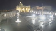 Archiv Foto Webcam Petersplatz und Petersdom, Vatikanstadt - Piazza San Pietro 04:00