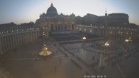 Archived image Webcam St. Peter&#39;s Square - Piazza San Pietro in the Vatican City 19:00