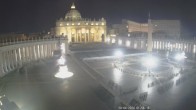 Archiv Foto Webcam Petersplatz und Petersdom, Vatikanstadt - Piazza San Pietro 02:00