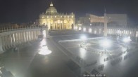 Archiv Foto Webcam Petersplatz und Petersdom, Vatikanstadt - Piazza San Pietro 03:00