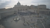 Archiv Foto Webcam Petersplatz und Petersdom, Vatikanstadt - Piazza San Pietro 18:00