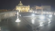 Archived image Webcam St. Peter&#39;s Square - Piazza San Pietro in the Vatican City 23:00