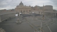 Archiv Foto Webcam Petersplatz und Petersdom, Vatikanstadt - Piazza San Pietro 07:00