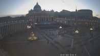 Archiv Foto Webcam Petersplatz und Petersdom, Vatikanstadt - Piazza San Pietro 19:00