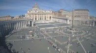 Archiv Foto Webcam Petersplatz und Petersdom, Vatikanstadt - Piazza San Pietro 10:00
