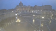 Archiv Foto Webcam Petersplatz und Petersdom, Vatikanstadt - Piazza San Pietro 19:00