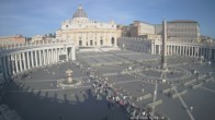 Archiv Foto Webcam Petersplatz und Petersdom, Vatikanstadt - Piazza San Pietro 08:00