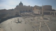 Archiv Foto Webcam Petersplatz und Petersdom, Vatikanstadt - Piazza San Pietro 16:00