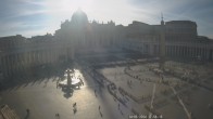 Archiv Foto Webcam Petersplatz und Petersdom, Vatikanstadt - Piazza San Pietro 18:00