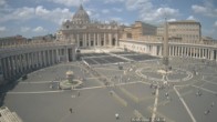 Archiv Foto Webcam Petersplatz und Petersdom, Vatikanstadt - Piazza San Pietro 11:00