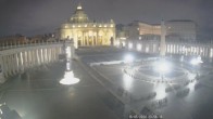 Archiv Foto Webcam Petersplatz und Petersdom, Vatikanstadt - Piazza San Pietro 23:00
