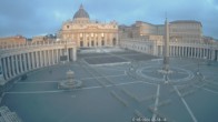 Archived image Webcam St. Peter&#39;s Square - Piazza San Pietro in the Vatican City 00:00