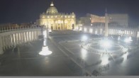 Archived image Webcam St. Peter&#39;s Square - Piazza San Pietro in the Vatican City 01:00