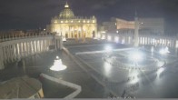 Archiv Foto Webcam Petersplatz und Petersdom, Vatikanstadt - Piazza San Pietro 01:00