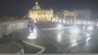 Archiv Foto Webcam Petersplatz und Petersdom, Vatikanstadt - Piazza San Pietro 03:00