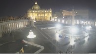 Archived image Webcam St. Peter&#39;s Square - Piazza San Pietro in the Vatican City 23:00