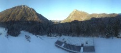 Archiv Foto Webcam Ruhpolding: Panorama Chiemgau Arena 14:00