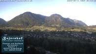 Archiv Foto Webcam Ruhpolding: Unterkunft Bojernhof 05:00