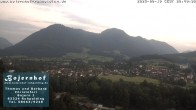 Archiv Foto Webcam Ruhpolding: Unterkunft Bojernhof 19:00