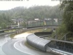 Archived image Webcam Bobsled run Koenigssee 15:00