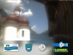 Archived image Webcam Koenigssee: St. Bartholomae 11:00