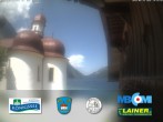 Archived image Webcam Koenigssee: St. Bartholomae 13:00