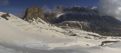 Archived image Webcam Fassa Valley Panorama, Pordoi Pass 07:00