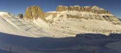 Archived image Webcam Fassa Valley Panorama, Pordoi Pass 09:00