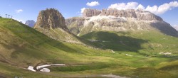 Archiv Foto Webcam Fassatal Panorama - Pordoi Pass 13:00
