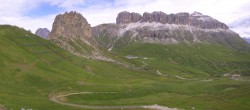 Archiv Foto Webcam Fassatal Panorama - Pordoi Pass 09:00