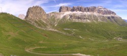 Archiv Foto Webcam Fassatal Panorama - Pordoi Pass 09:00