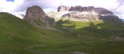 Archiv Foto Webcam Fassatal Panorama - Pordoi Pass 09:00